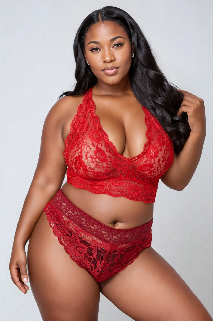 Plus Size Rosey Red Bra