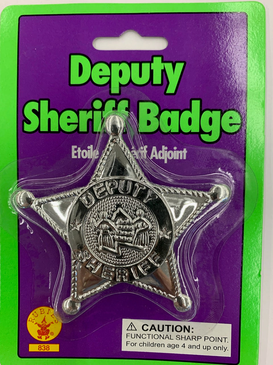 Deputy Sheriff Plastid Badge