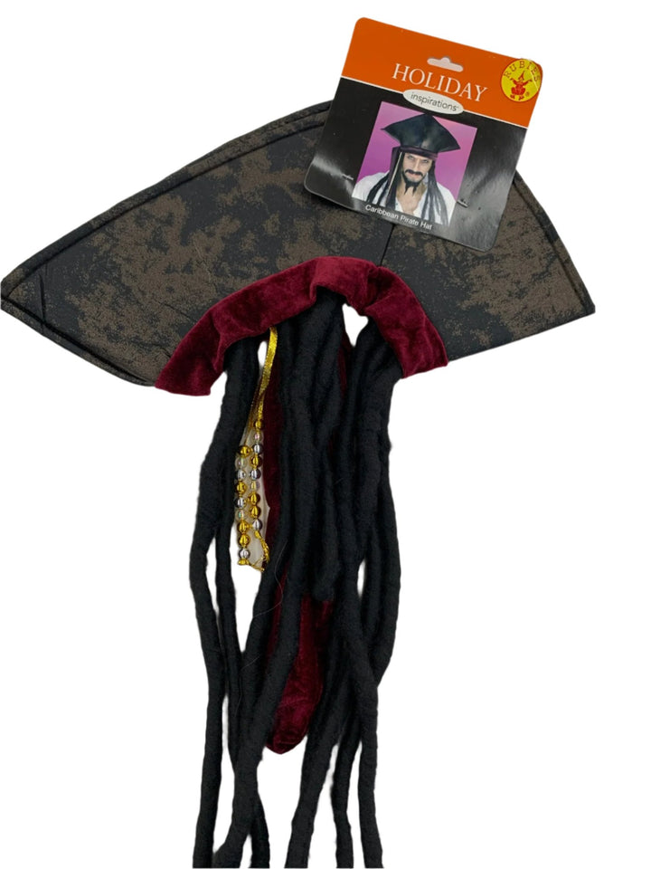 Caribbean Pirate Hat with Dreads