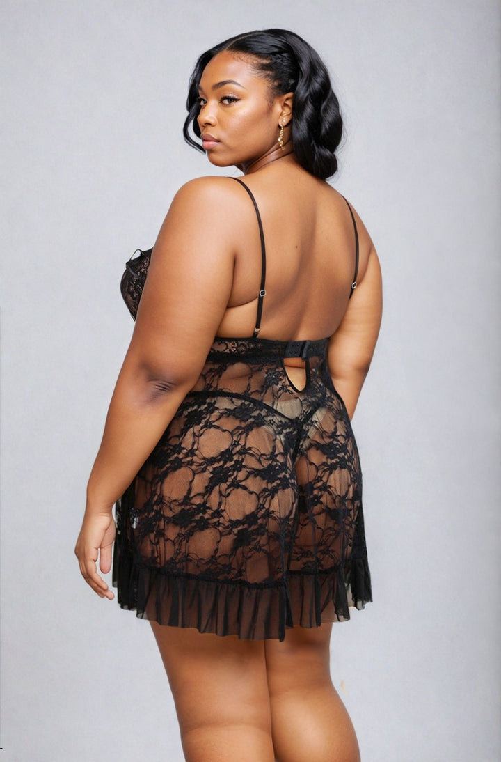 Plus Size All That Lace Babydoll