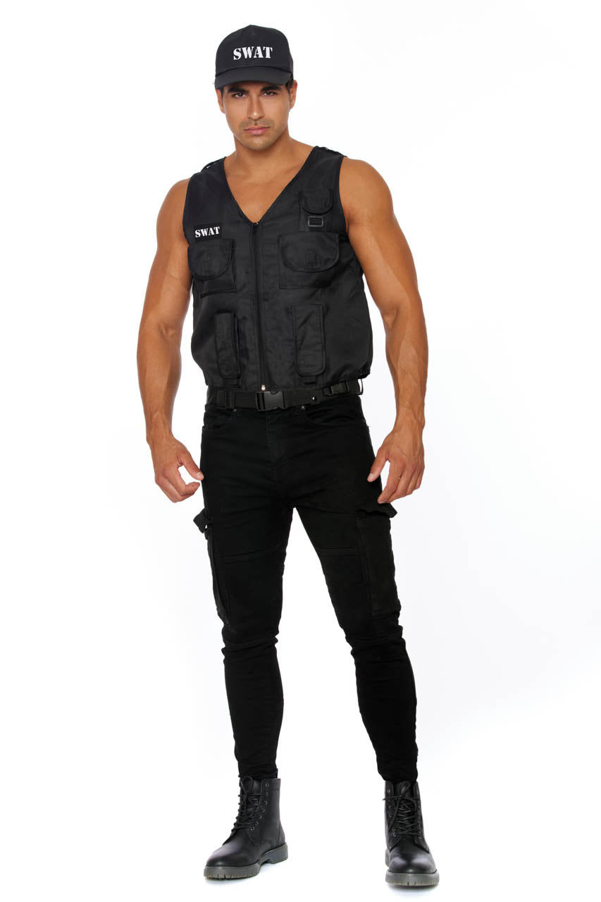 Mens SWAT Costume, Male SWAT Costume – 3wishes.com