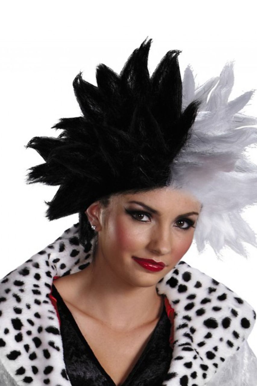 Cruella de Vil Spikey Black & White Wig