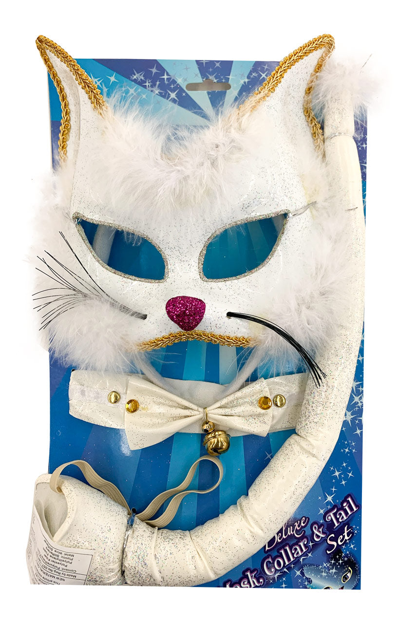 Cat Mask, Collar & Tail Set