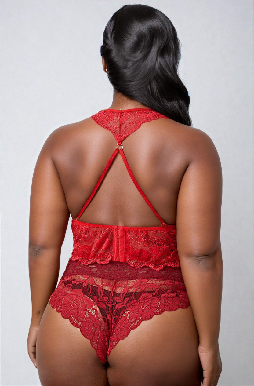 Plus Size Rosey Red Bra