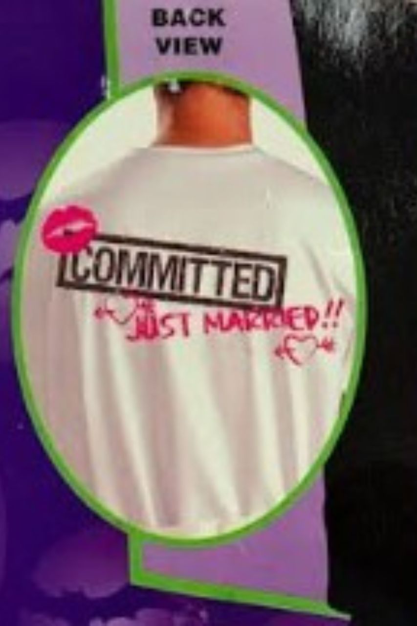 Men's Just Married & Committed Costume