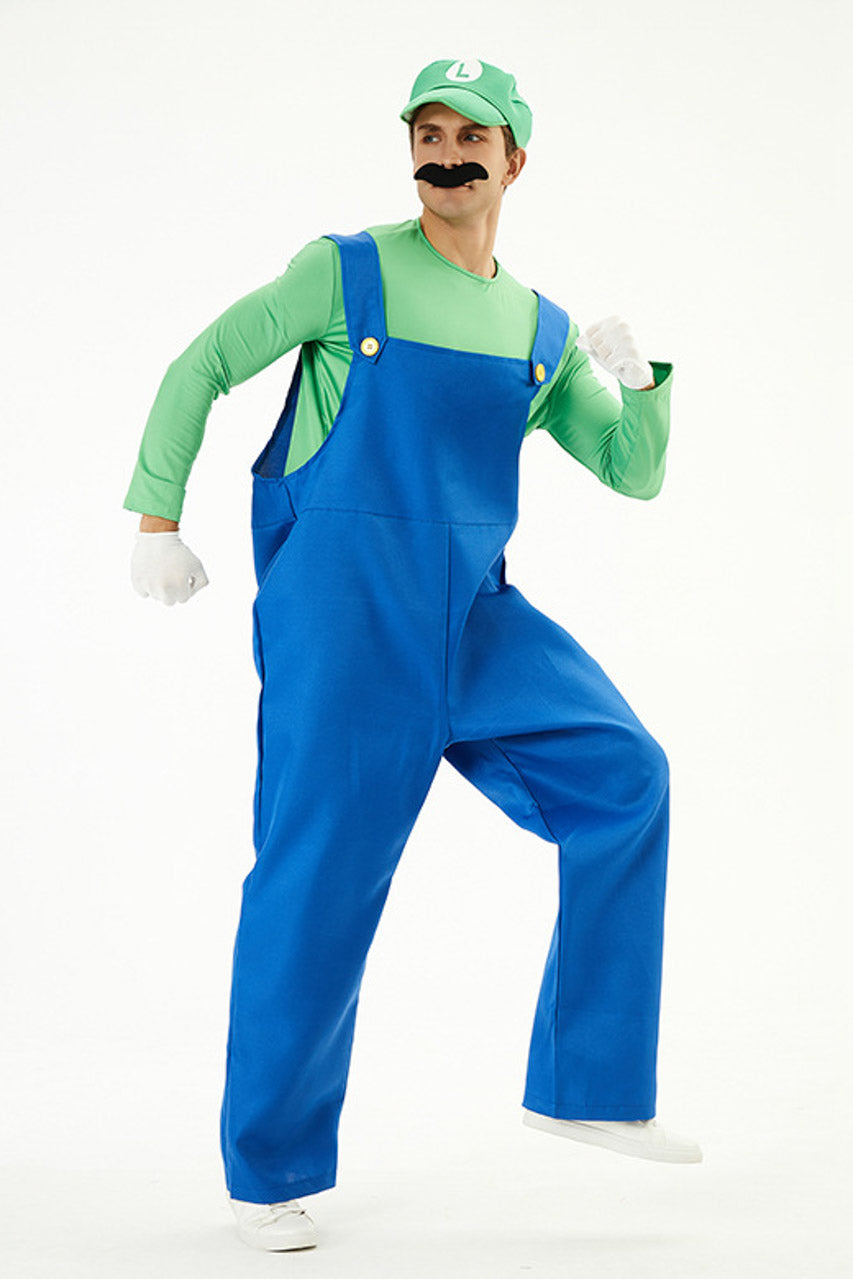 Men's Video Game Plumber Costume