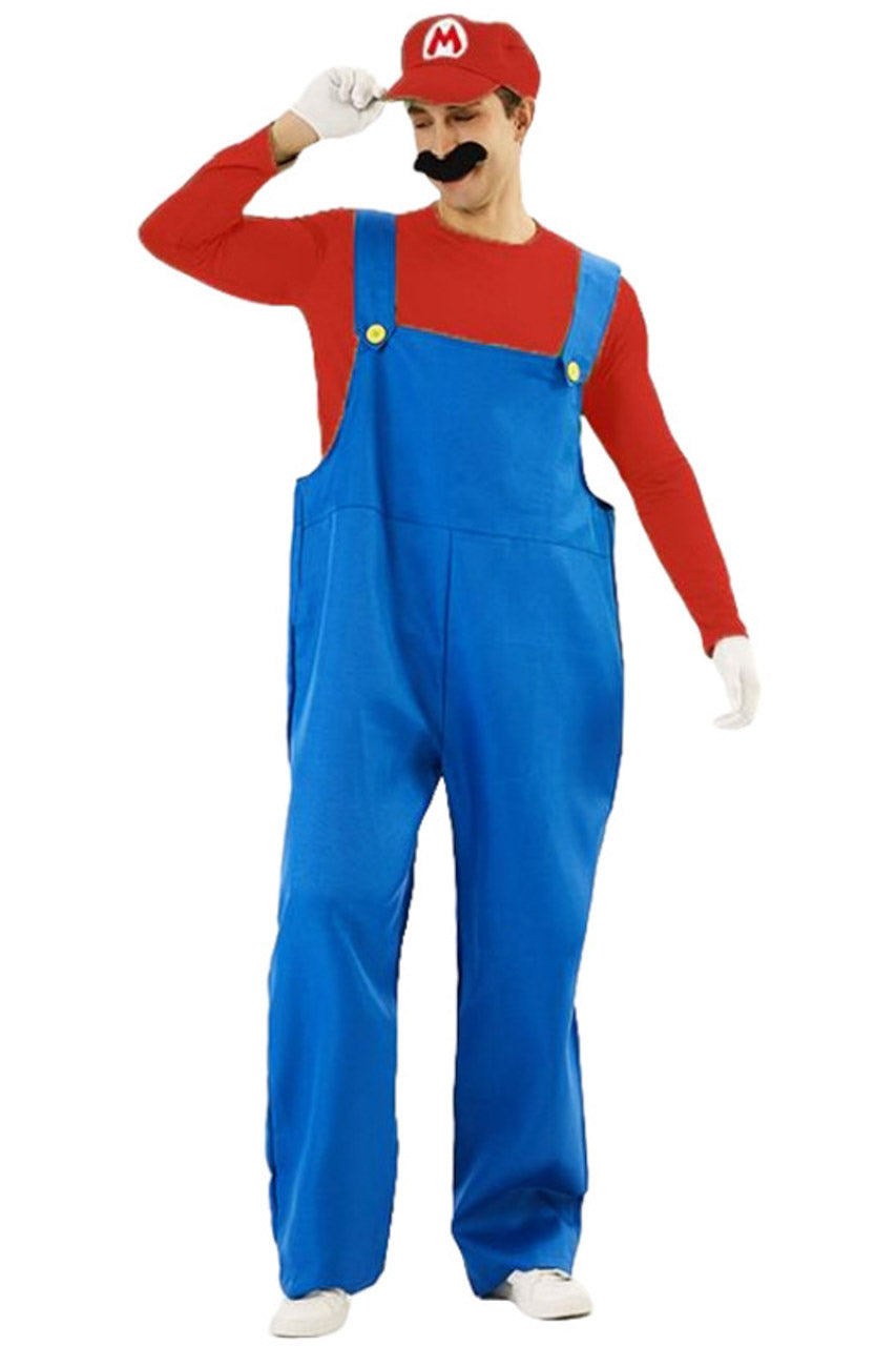 Men's Video Game Plumber Costume