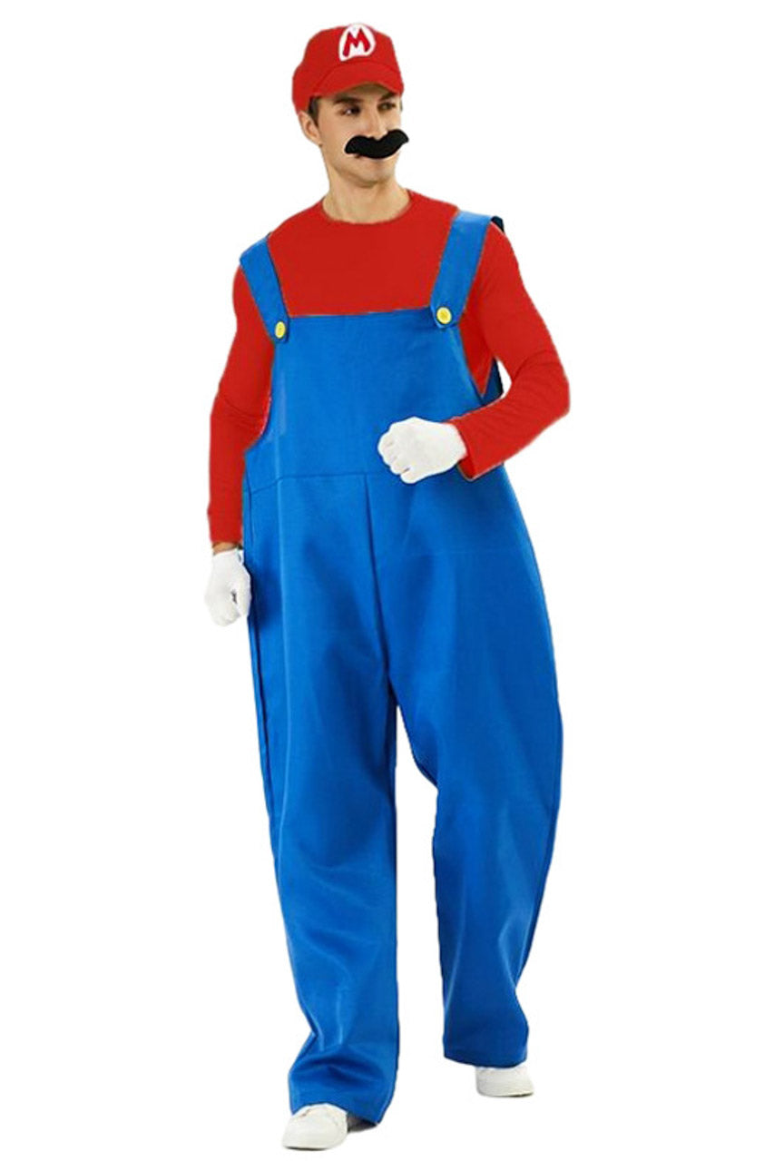 Men's Video Game Plumber Costume