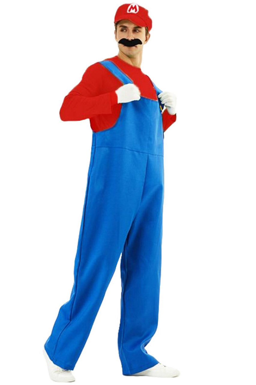 Men's Video Game Plumber Costume