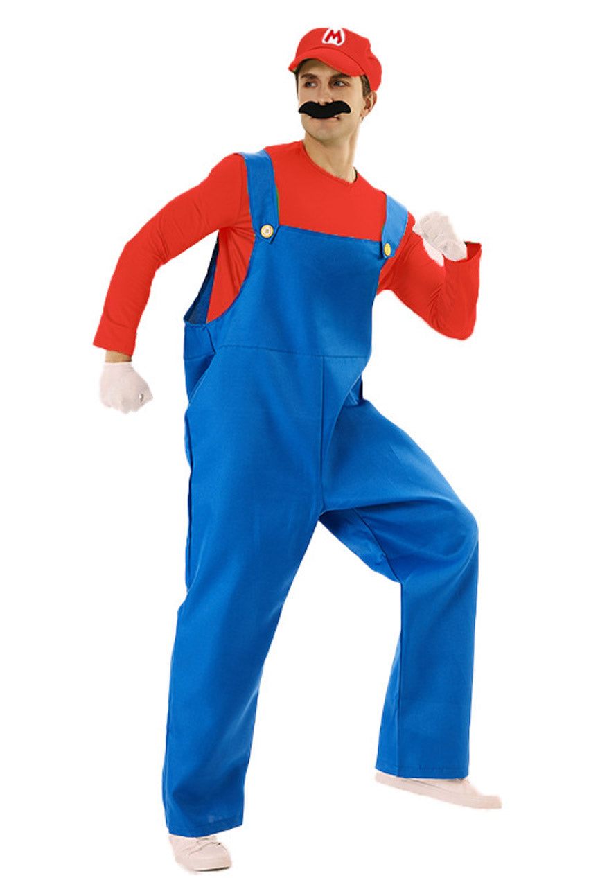 Men's Video Game Plumber Costume