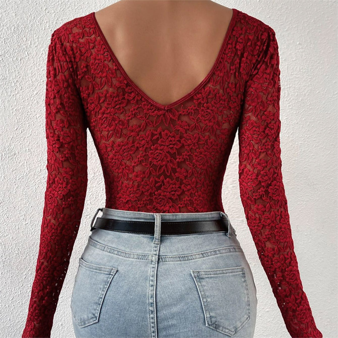 Lace Long Sleeve Bodysuit