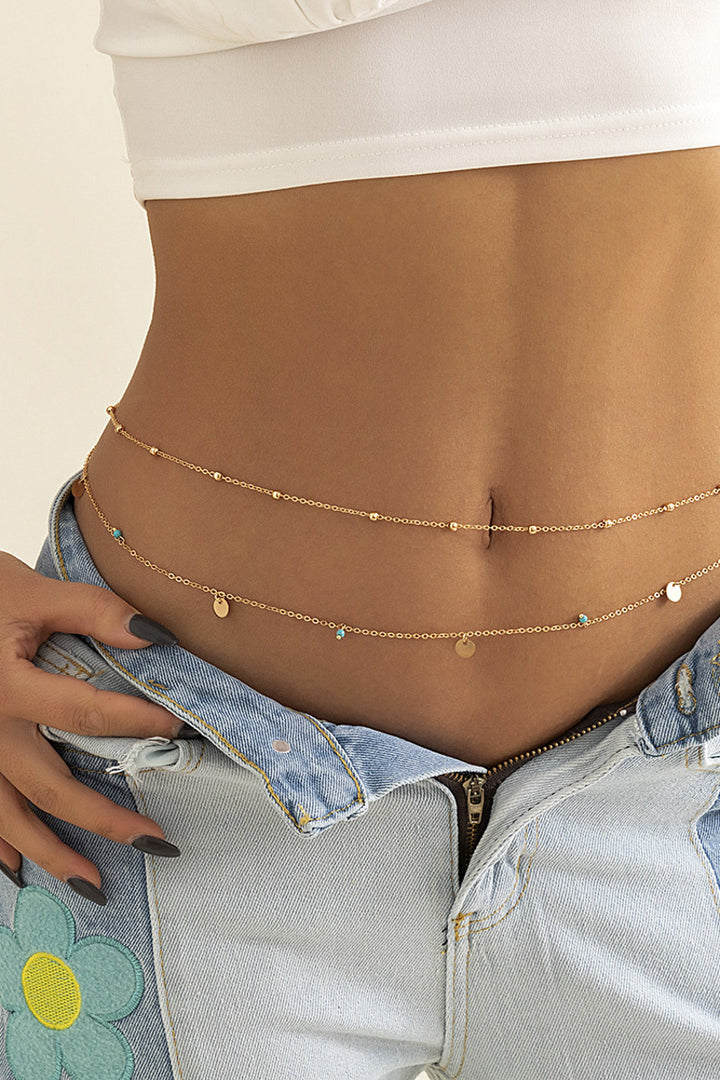 Metallic Belly Chain