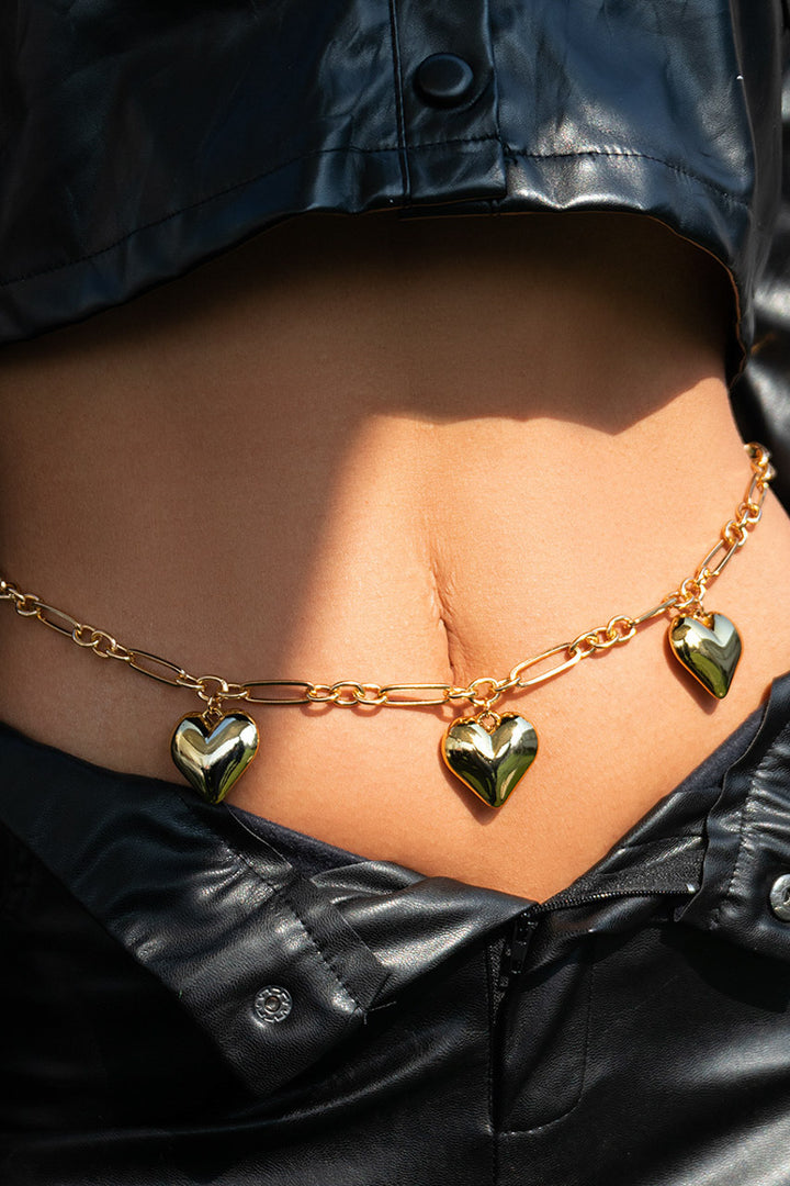 Heart Charm Belly Chain