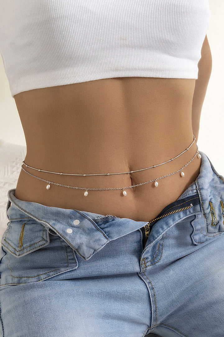 Metal Belly Chain with Circle Charms