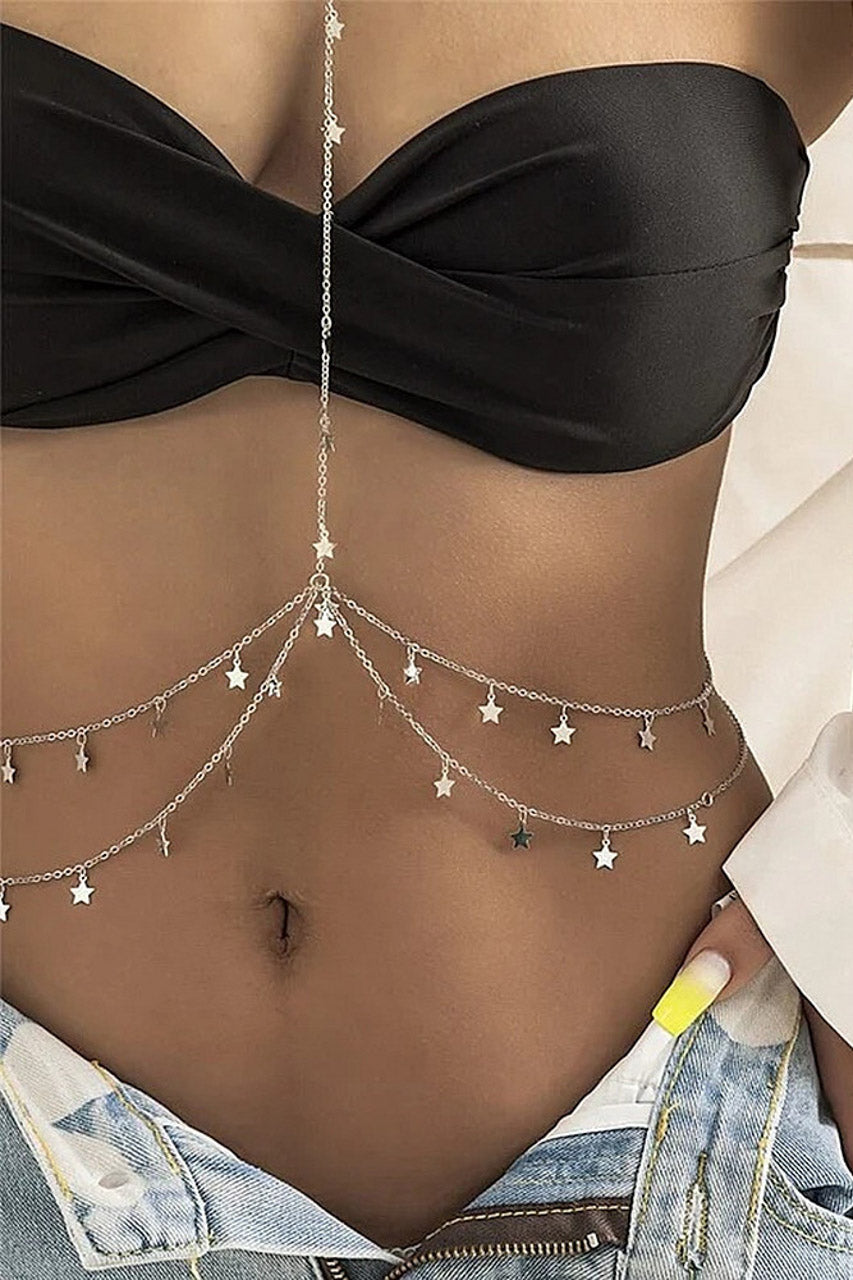 Draped Star Harness Body Chain