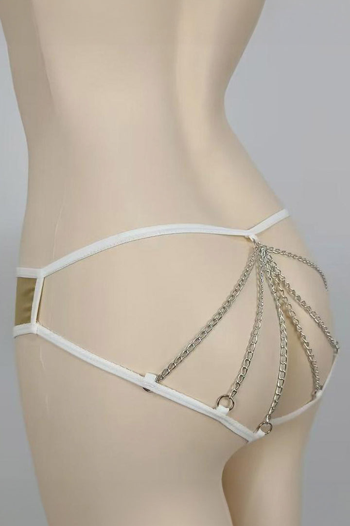 Wet Look Chain Panties