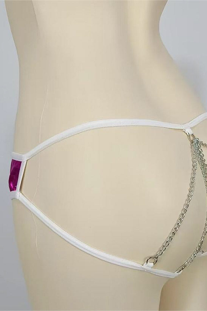 Wet Look Chain Panties