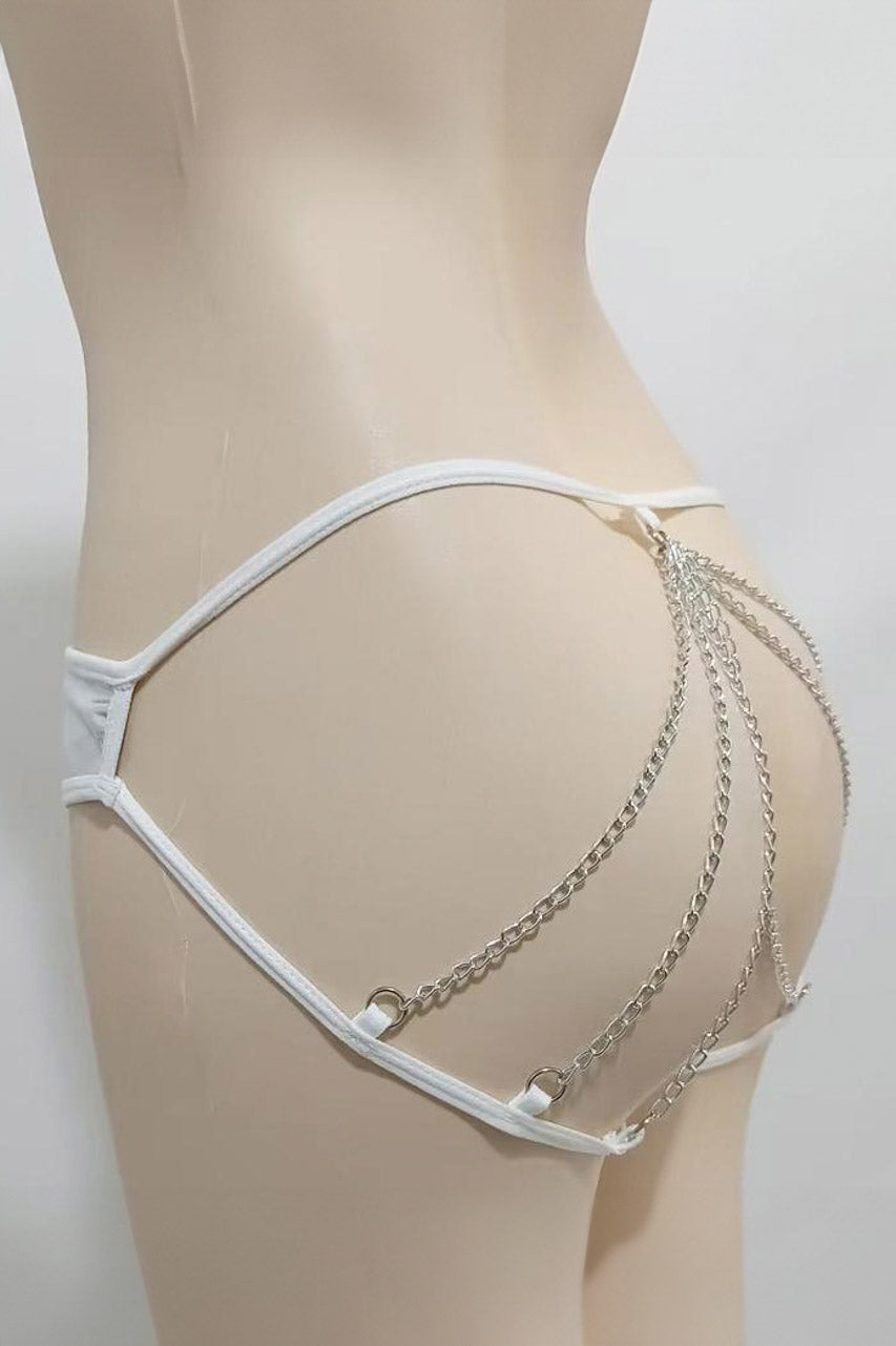 Wet Look Chain Panties