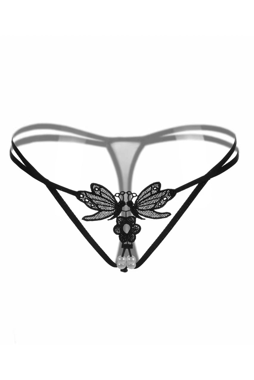 Crotchless Dragonfly Thong