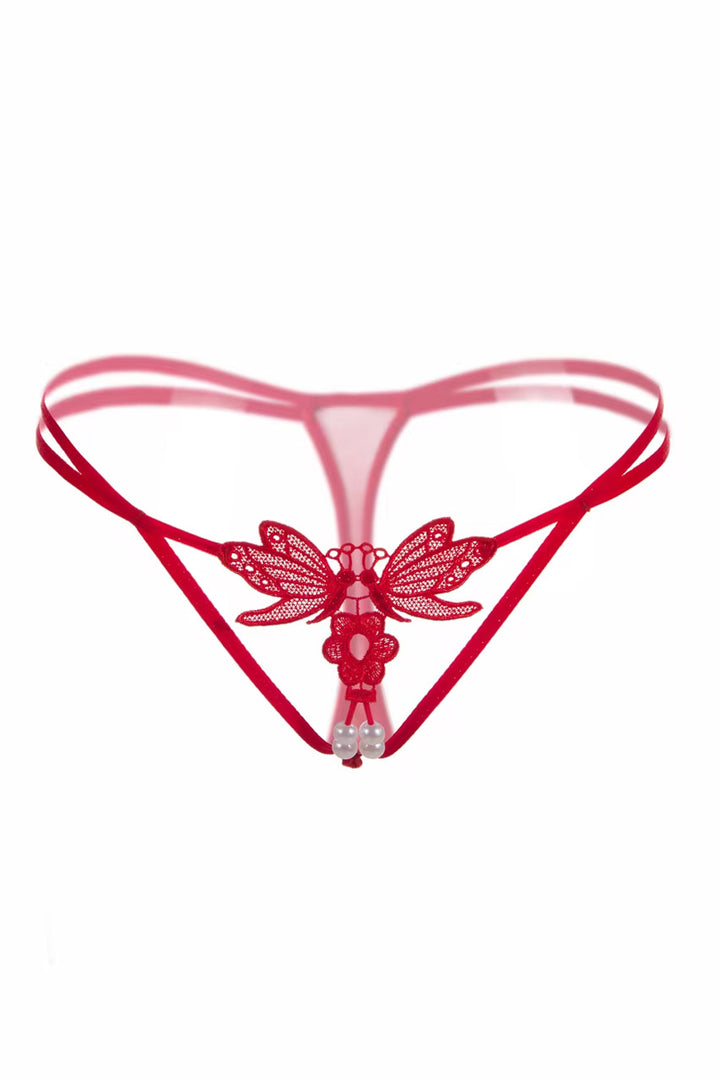 Crotchless Dragonfly Thong