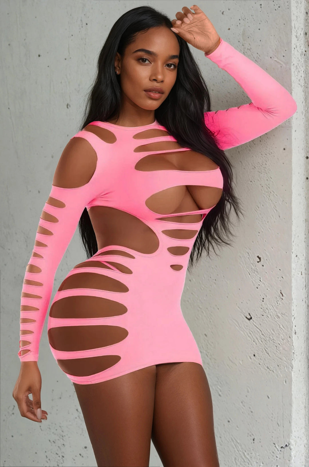 Hollow Cut Out Seamless Dress