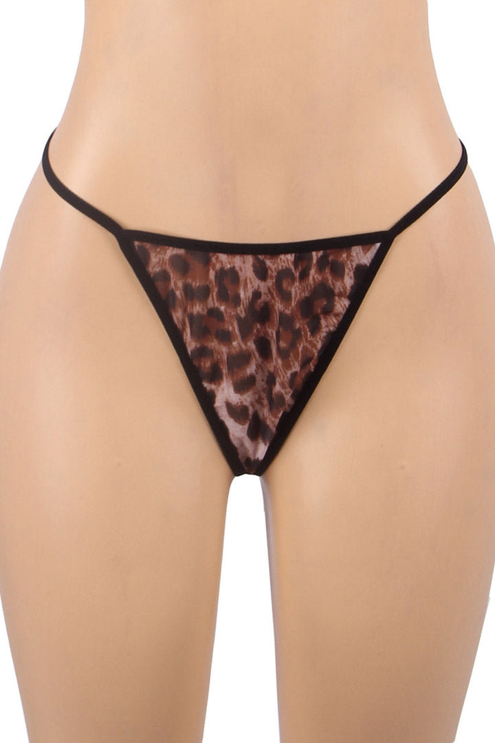 Leopard Print Lingerie Chemise