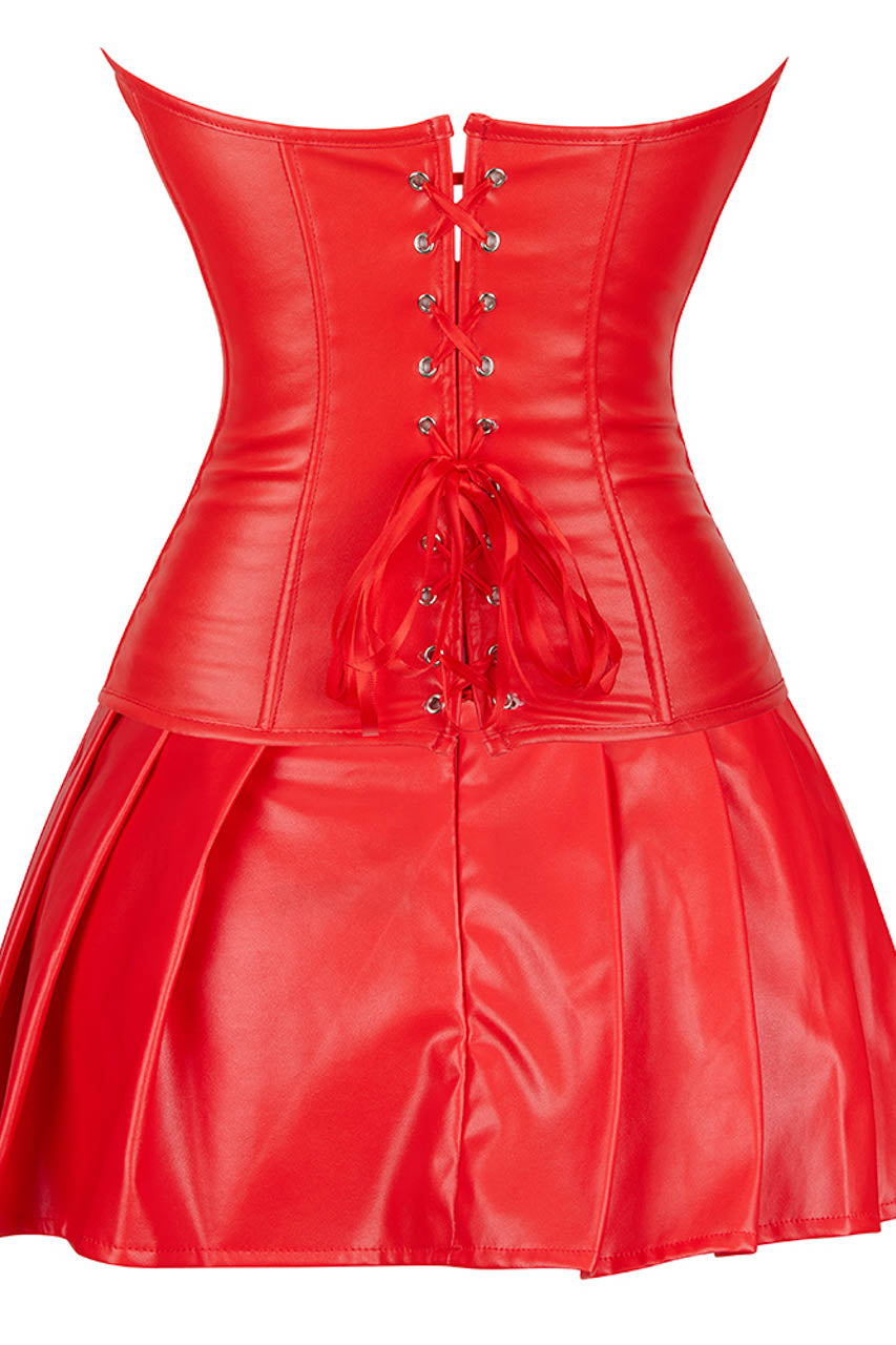 Pleather Lingerie Dress, Faux Leather Lingerie – 3wishes.com