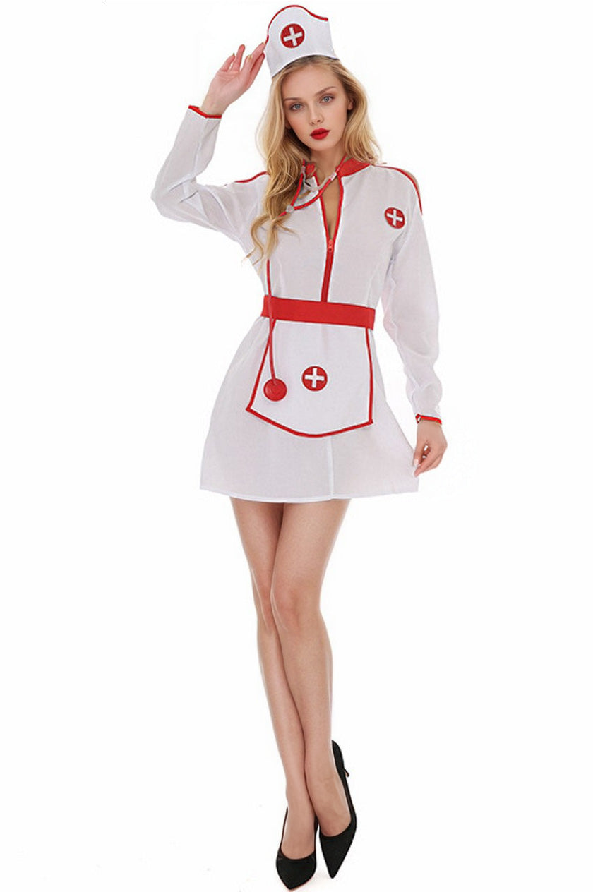 Cold Shoulder Nurse Costume