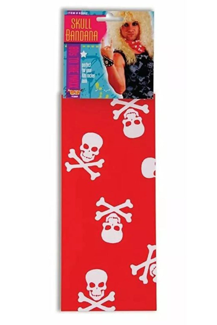 Red Rock Star Skull Bandana