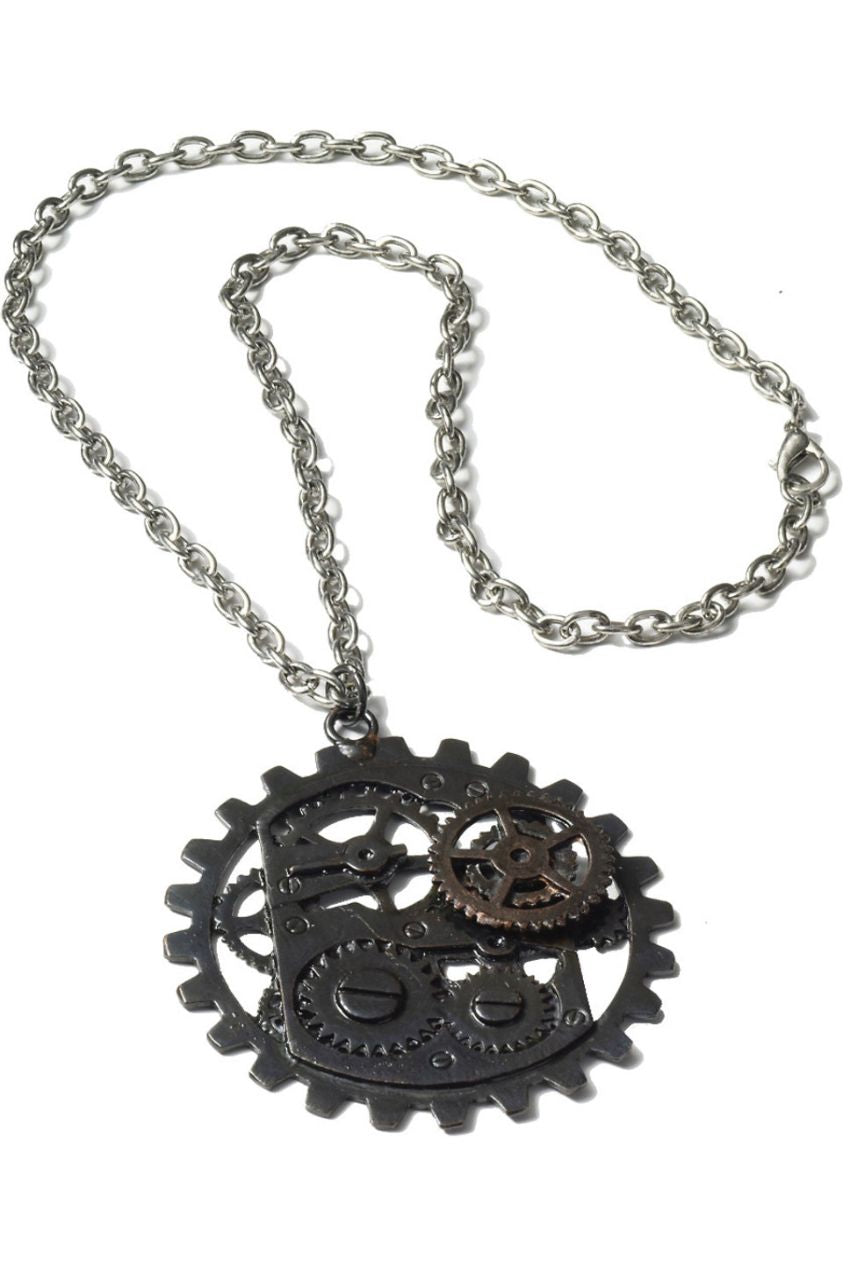 Steampunk Gear Necklace