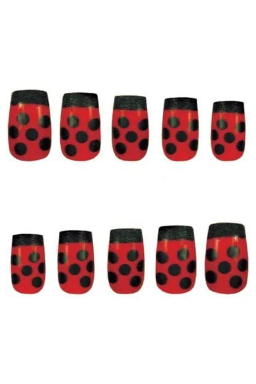 Ladybug Press On Nails