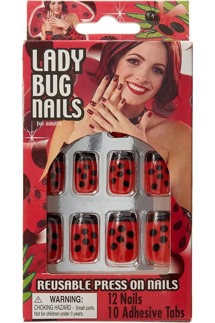 Ladybug Press On Nails