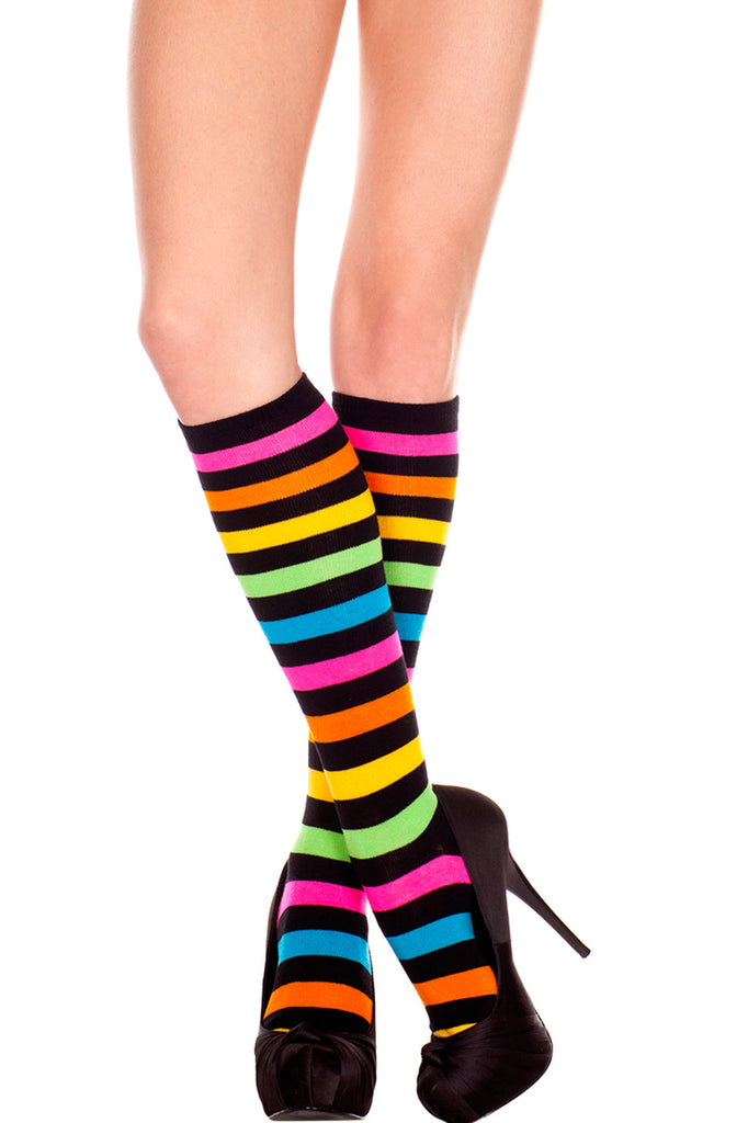 Rainbow Knee High Socks - Made in USA