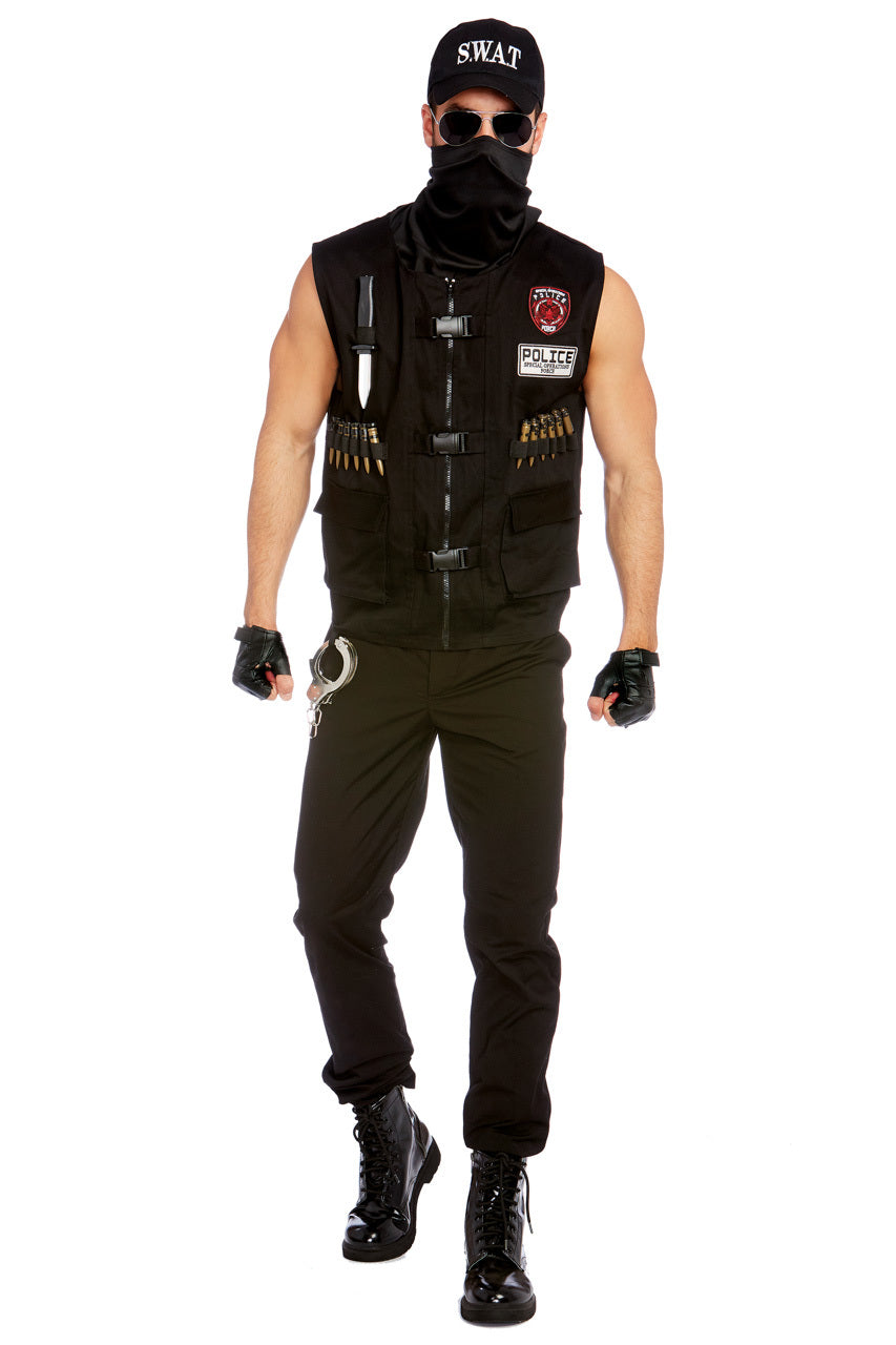 Mens Special Ops Costume, Mens Cop Costume – 3wishes.com