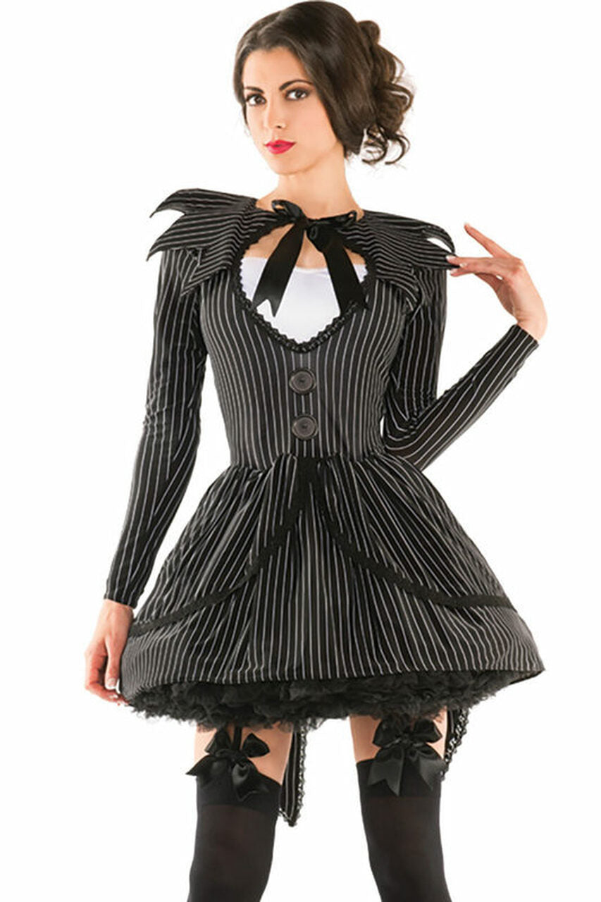 Sexy Jack Skellington Costume Bad Dreams Babe Costume Sexy